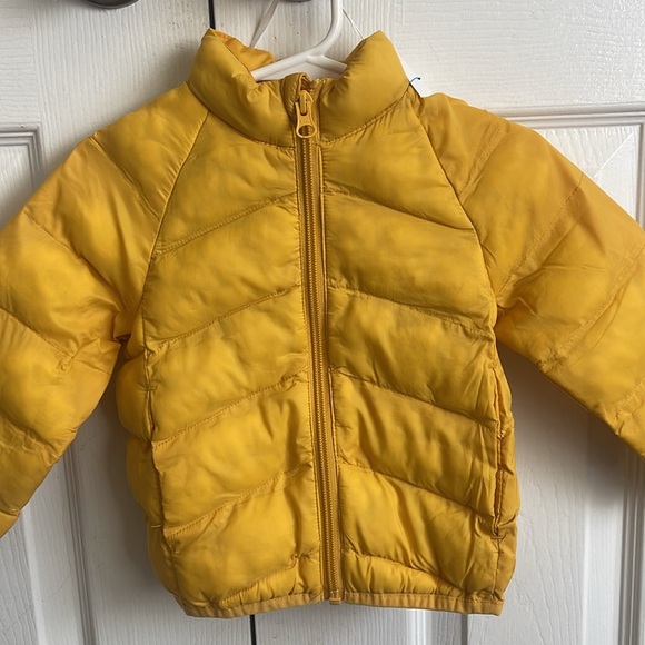 Toddler Boys Yellow Puffer Jacket - Picture 2 of 3